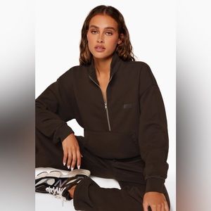 Set Active Half Zip - Espresso